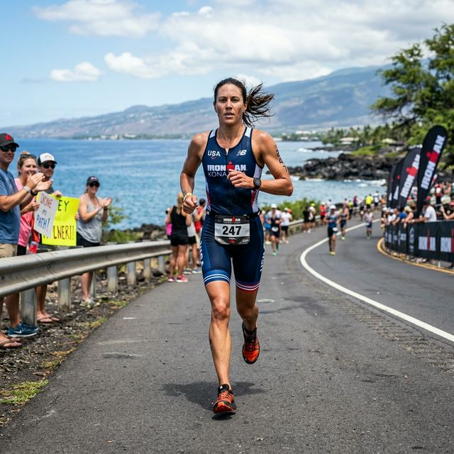 Triathlon run transition